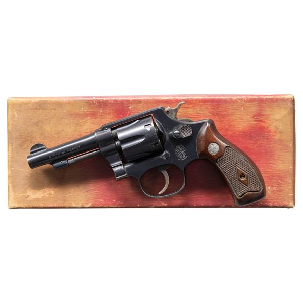 SMITH & WESSON 32 HE DA REVOLVER.