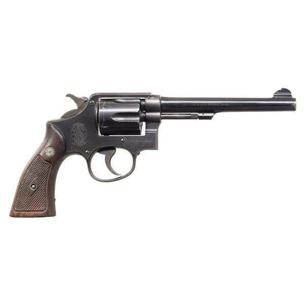 SMITH & WESSON 38 HE DA REVOLVER.