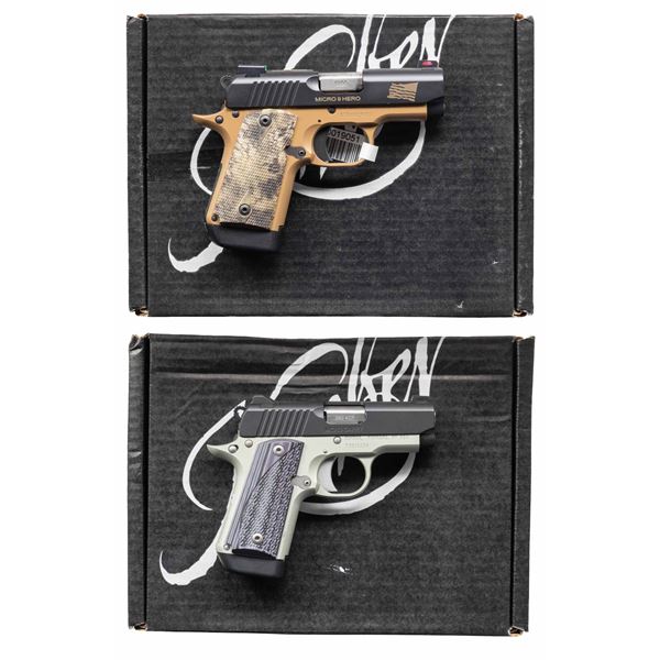 LOT OF TWO KIMBER SEMI AUTO PISTOLS.