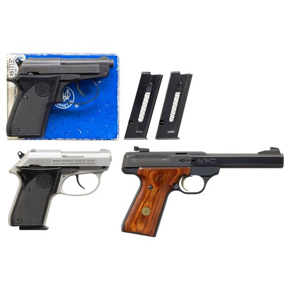 3 SEMI AUTO PISTOLS.
