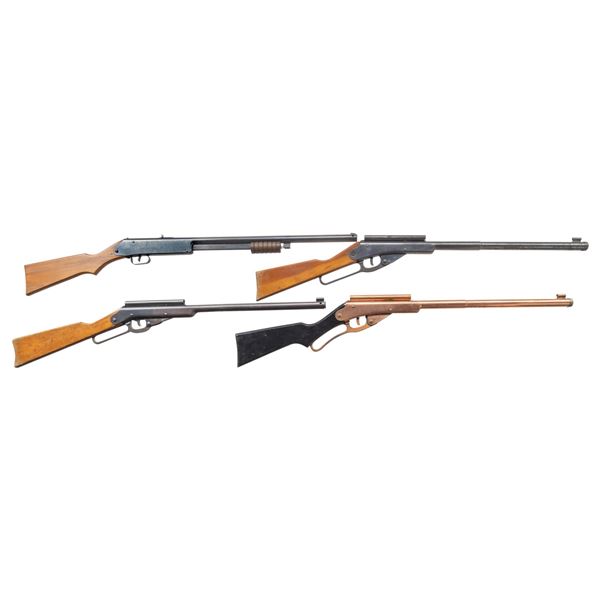 FOUR DAISY SPECIAL EDITION BB RIFLES.
