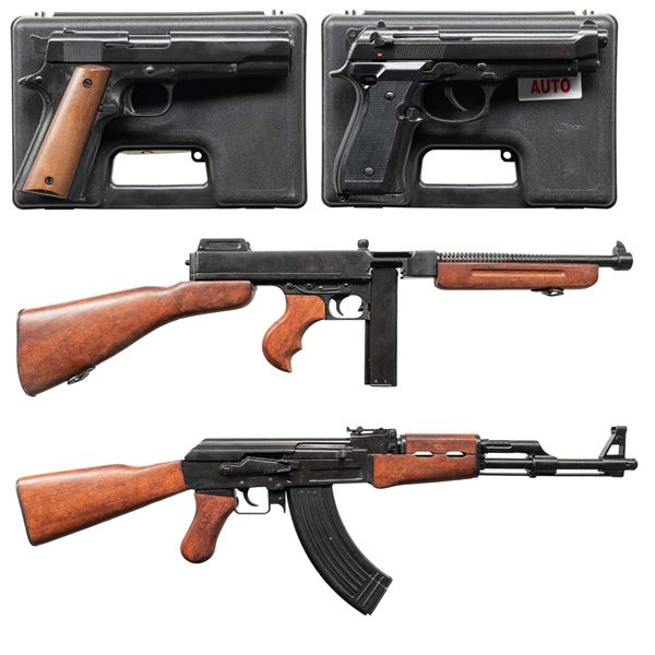 2 DENIX REPLICAS & 2 BRUNI BLANK FIRING GUNS.