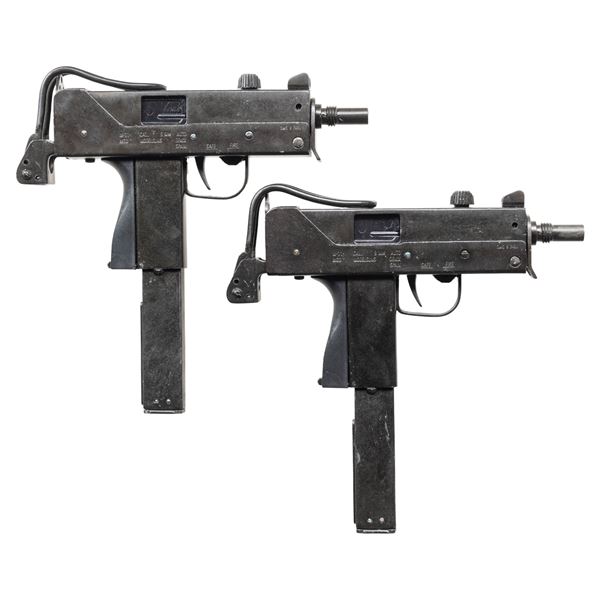 2 DENIX MAC-11 REPLICAS & 2 EKOL UZI BLANK PISTOLS