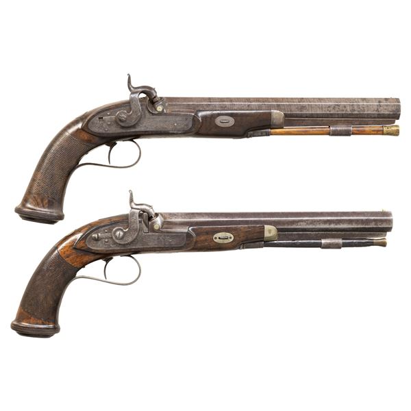 FINE PAIR OF RICHMOND VIRGINIA DUELING PISTOLS.
