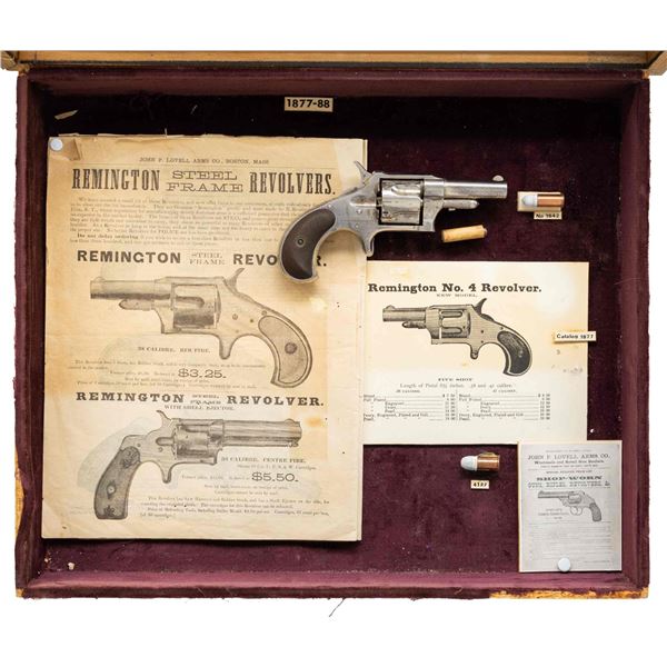 REMINGTON NEW MODEL NO. 4 REVOLVER DISPLAY.