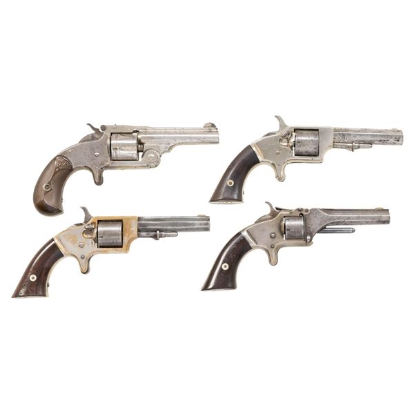 FOUR SMITH & WESSON OR SPRINGFIELD ARMS CO. SINGLE