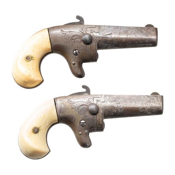 PAIR OF NATIONAL ARMS CO. SECOND MODEL DERRINGER