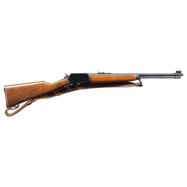 22 WMR, "JM" MARLIN 1894M LEVER ACTION RIFLE.
