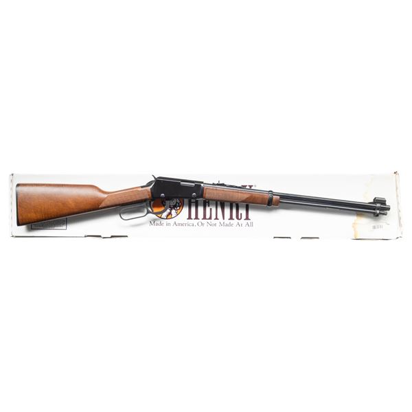 HENRY H001M LEVER ACTION RIFLE WITH ORIG BOX.