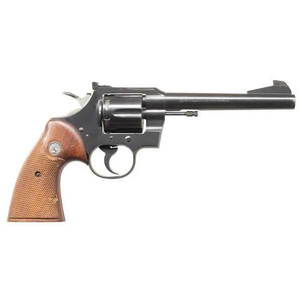 COLT OFFICERS MODEL MATCH DOUBLE ACTION REVOLVER.