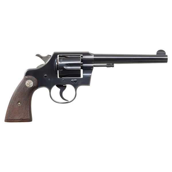 COLT HEAVY BARREL OFFICIAL POLICE DA REVOLVER.