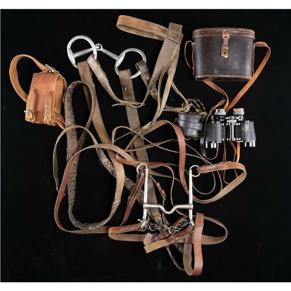 MILITARY CAVALRY EQUIPMENT & BINOCULARS