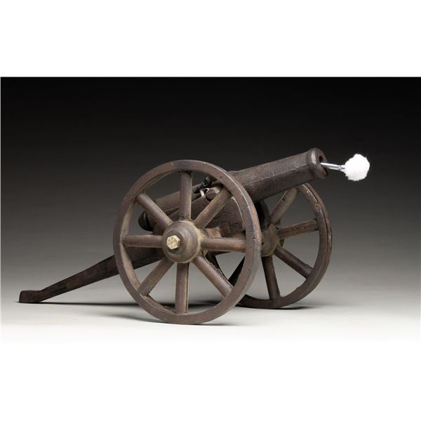 UNMARKED CAST IRON SIGNAL CANNON.
