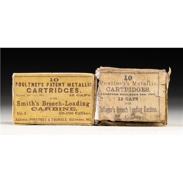 LOT OF 2 BOXES OF U.S. CIVIL WAR POULTNEY'S SMITH