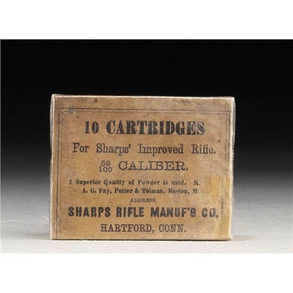 SEALED BOX OF U.S. CIVIL WAR ERA SHARPS .52-100