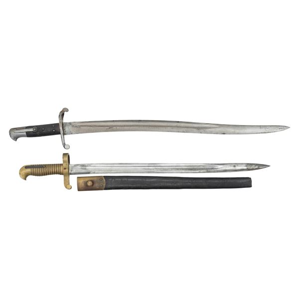 2 CIVIL WAR ERA SABER BAYONETS.
