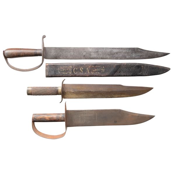 GROUP OF THREE LARGE REPRODUCTION CONFEDERATE