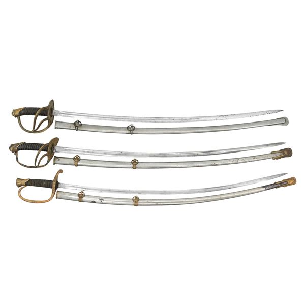 3 POST CIVIL WAR US SWORDS.