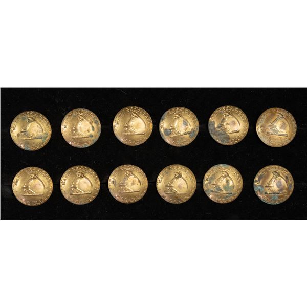 MASSACHUSETTS MILITIA BUTTONS MS-33-B.