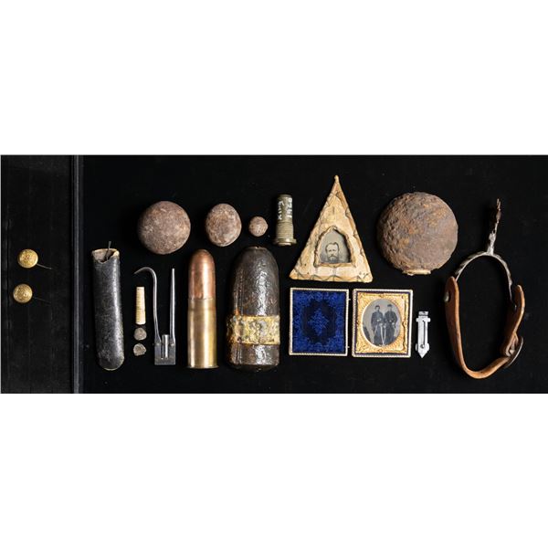 ASSORTED MISC LOT OF VINTAGE ARTILLERY SHELLS &