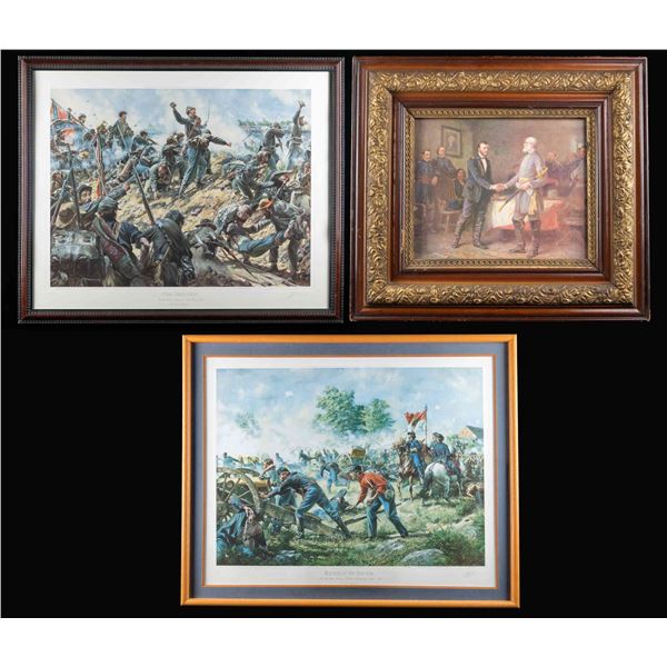 GROUPING OF 3 CIVIL WAR PRINTS.