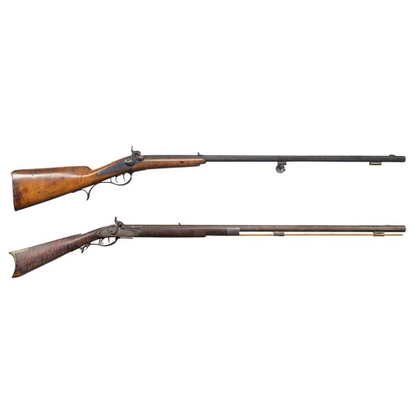 TWO PERCUSSION RIFLES.