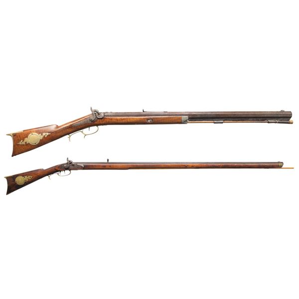 2 EARLY PERCUSSION RIFLES.