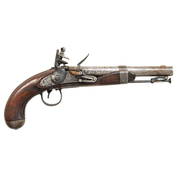 ASSEMBLED US PARTS FLINTLOCK PISTOL.
