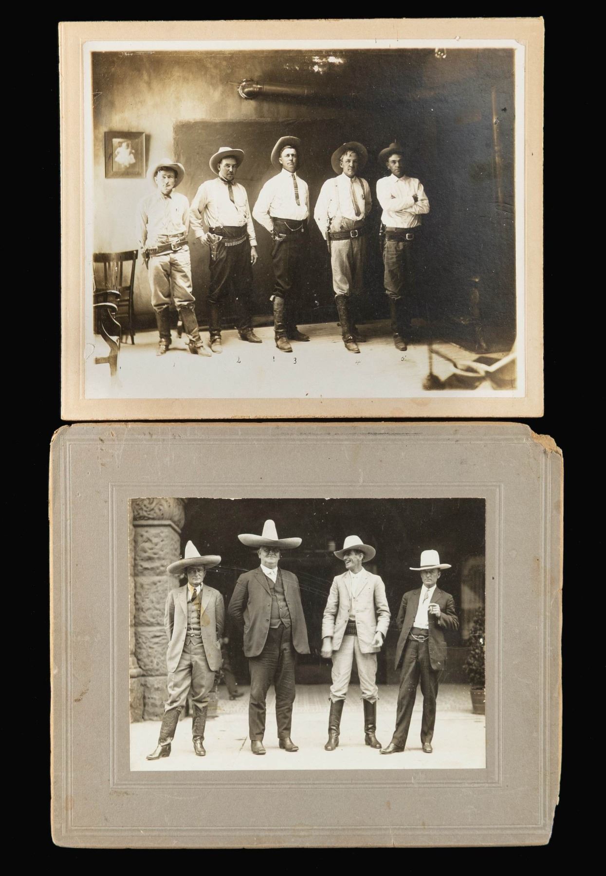 Texas Ranger Portraits PAIR OF LARGE TEXAS RANGERS PHOTOGRAPHS. - Poulin Auctions