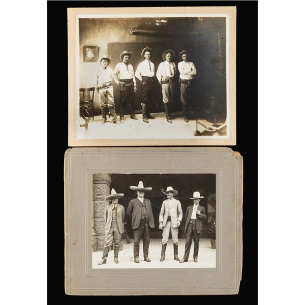 PAIR OF LARGE TEXAS RANGERS PHOTOGRAPHS.