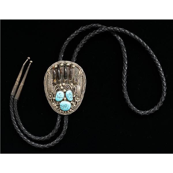 STERLING "HARRY SPENCER" NAVAJO TURQUOISE & CLAW