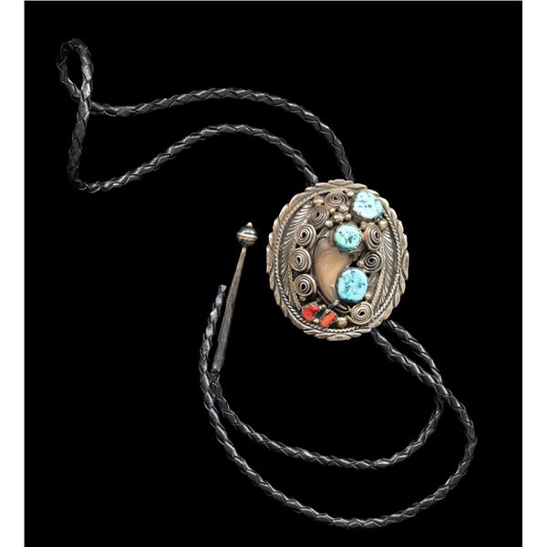 "PERCY SPENCER" SIGNED STERLING NAVAJO TURQUOISE,