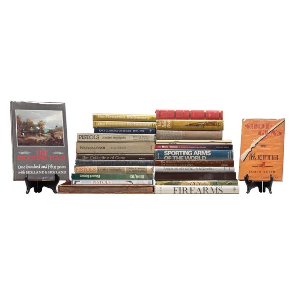 INTERESTING GROUPING OF FIREARMS BOOKS RELATING TO