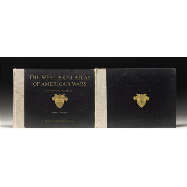 WEST POINT ATLAS OF AMERICAN WARS VOL 1 & 2.
