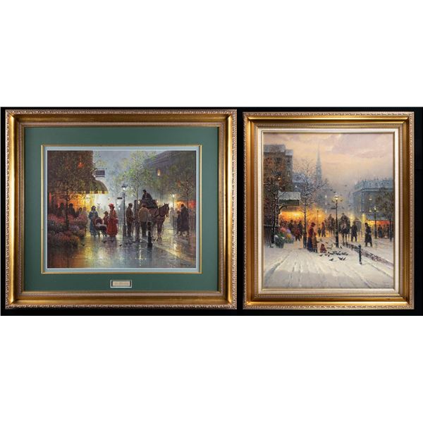 2 G. HARVEY SIGNED ARTWORKS BY