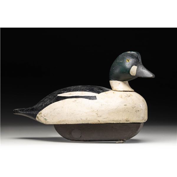 "HALL" SIGNED EIDER HEN DECOY.
