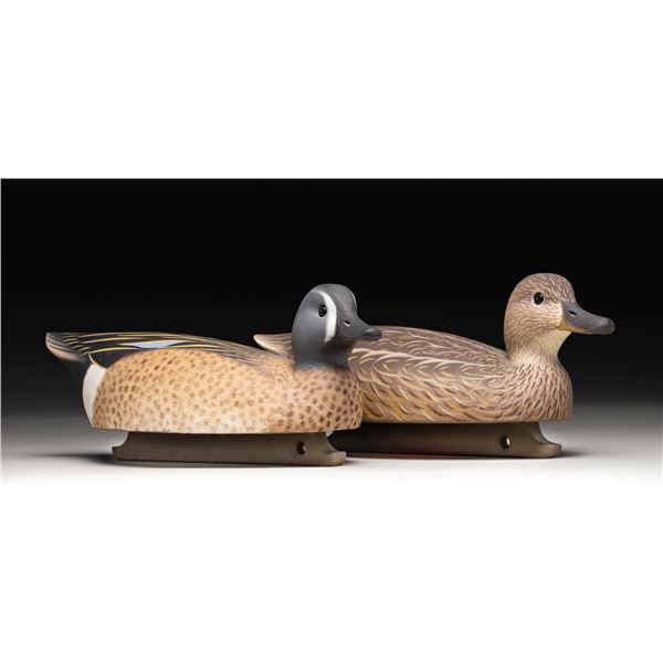 ROBERT CAPRIOLA, "1995" PAIR OF BLUE-WINGED TEAL
