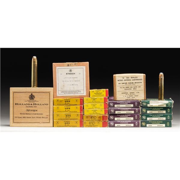 VERY DESIRABLE GROUPING OF 700 NITRO EXPRESS, 600