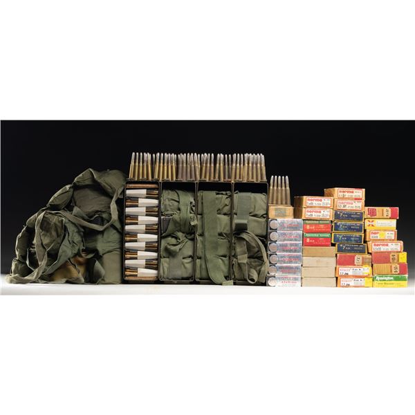 GROUPING OF U.S. MILITARY 30-06 BALL AMMUNITION