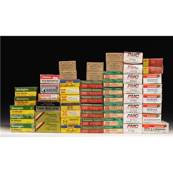 RIFLE VARIOUS HUNTING AMMO.