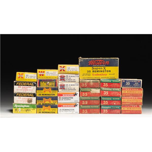 GROUPING OF 35 REMINGTON SPORTING RIFLE AMMUNITION
