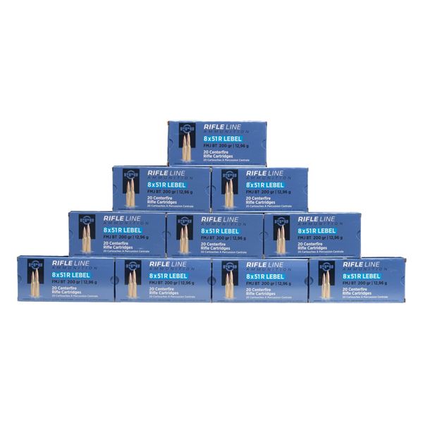 200 RDS OF PPU 8MM LEBEL AMMO.