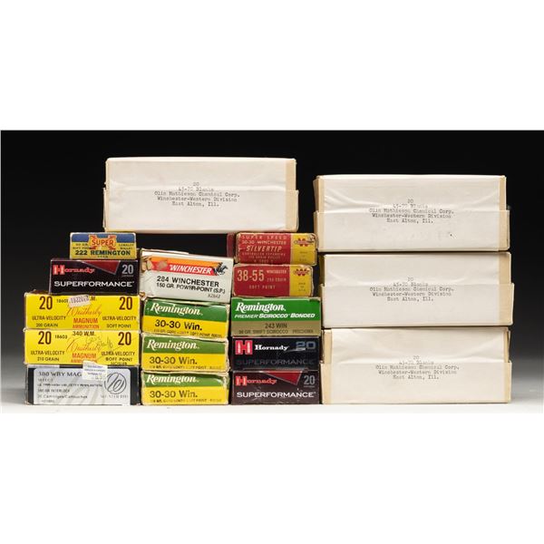 LOT OF ASSORTED RIFLE CALIBER AMMUNITION.