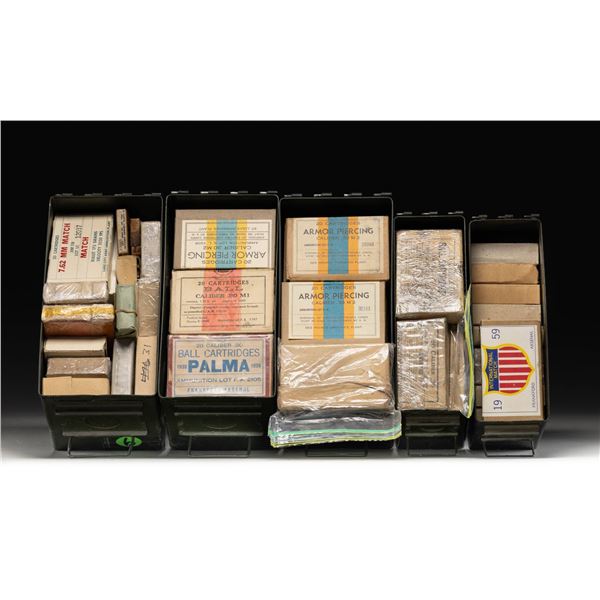 LARGE LOT OF VARIED MILITARY AMMO.