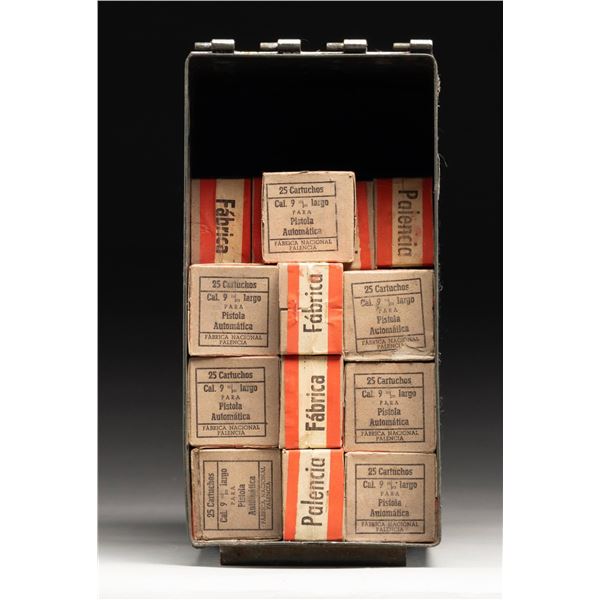 LOT OF ABOUT 950 RDS. OF SPANISH 9MM LARGO AMMO.