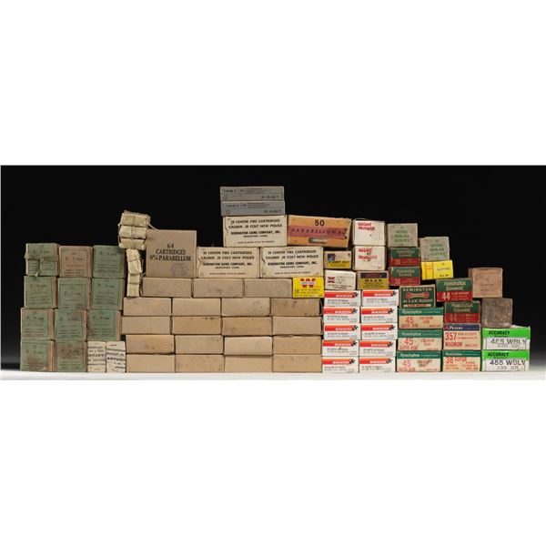 LOT OF VINTAGE PISTOL CAL. AMMO.