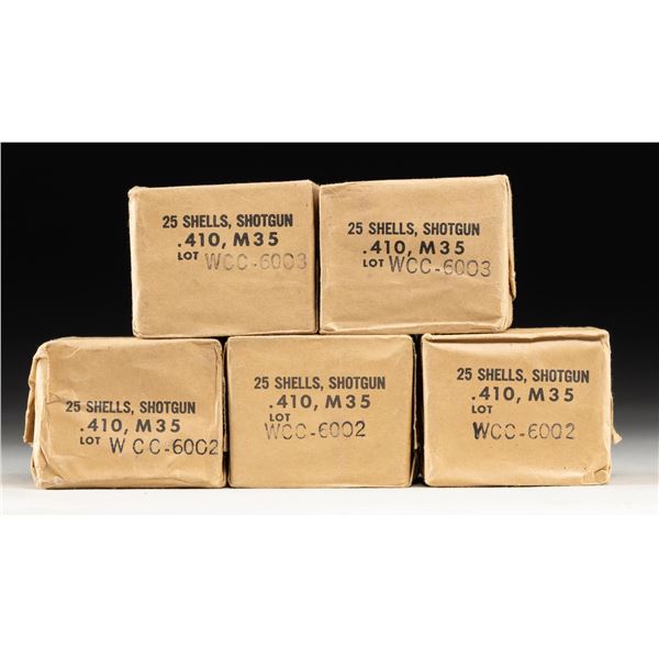LOT OF SEALED 5 BOXES OF WESTERN .410 GAUGE M35