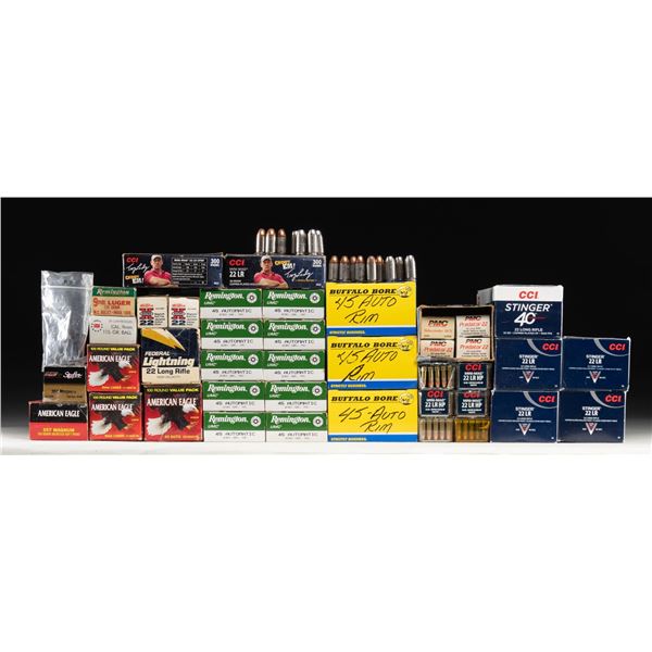 LOT OF ASSORTED COMMERCIAL AMMUNITION.