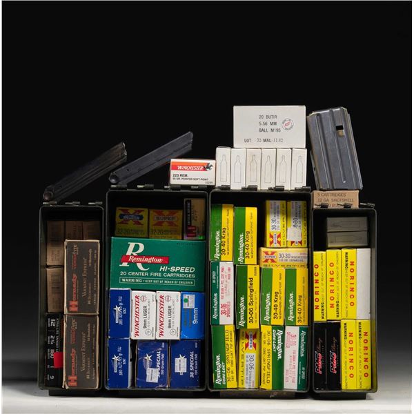 LOT OF ASSORTED COMMERCIAL AMMUNITION.