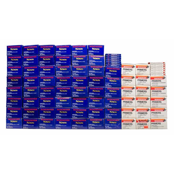 WINCHESTER LARGE & SMALL RIFLE RELOADING PRIMERS.